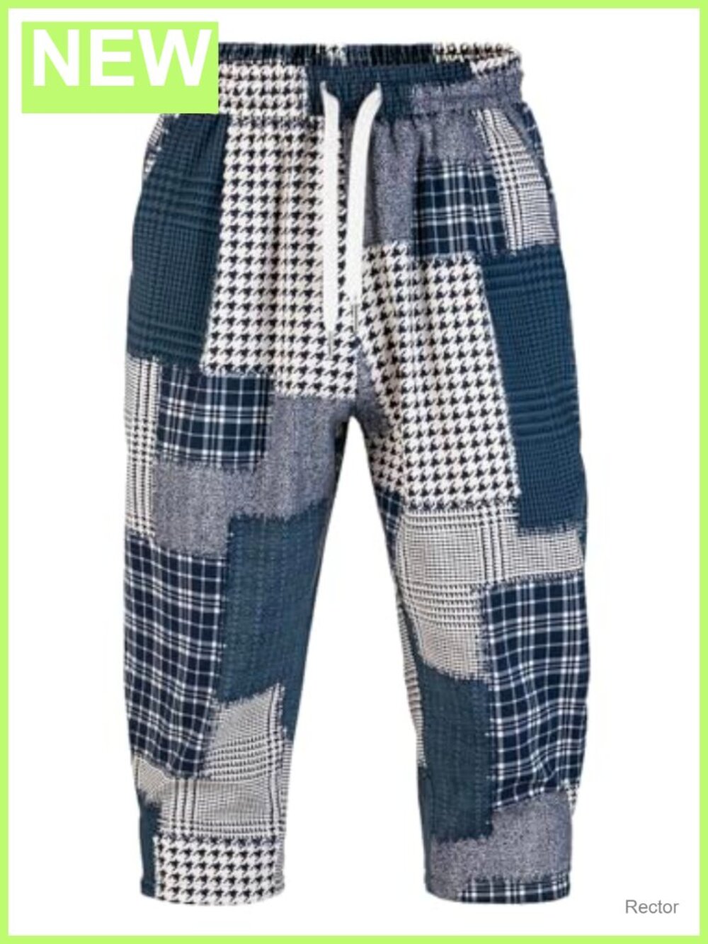 Men's Cotton Harem Yoga Shorts Capri 3/4 Length Drawstring Patchwork Casual